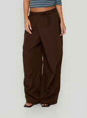 Signora Elasticated Waist Pants Chocolate