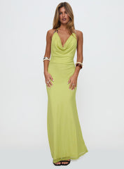 Rhaenyra Halter Maxi Dress Green
