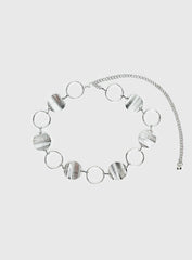 Dawna Circle Belt Silver