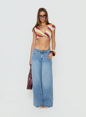 Espera Top Mixed Stripe Orange
