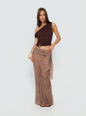 True Spirit Chiffon Maxi Skirt Multi
