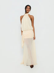 Faythe High Neck Maxi Dress Butter