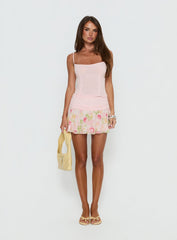 Saphine Mini Skirt Pink Multi