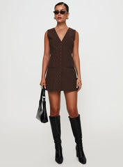 Laire Mini Dress Chocolate