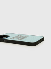 It's Not That Serious iPhone Case Blue Polka Dot