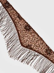 Stay Chill Tassel Detail Sheer Belt Brown