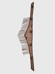 Stay Chill Tassel Detail Sheer Belt Brown